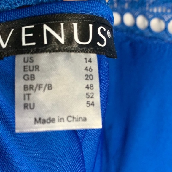 🌺Blue TIERED LACE DETAIL DRESS From VENUS - Picture 7 of 7